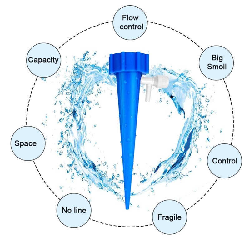 12Pcs Plant Self Watering Adjustable Stakes System Vacation