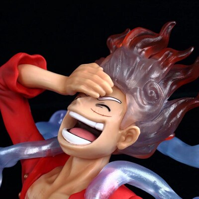 新品One Piece Luffy Gear 5 Anime Figure Sun God Nika 17cm PV