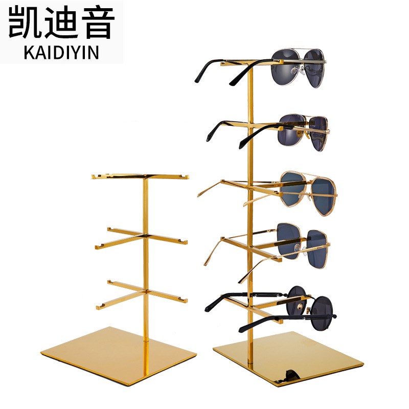 新品不锈钢太阳眼镜展示架专卖店男女墨镜摆放多层眼镜陈列展示架