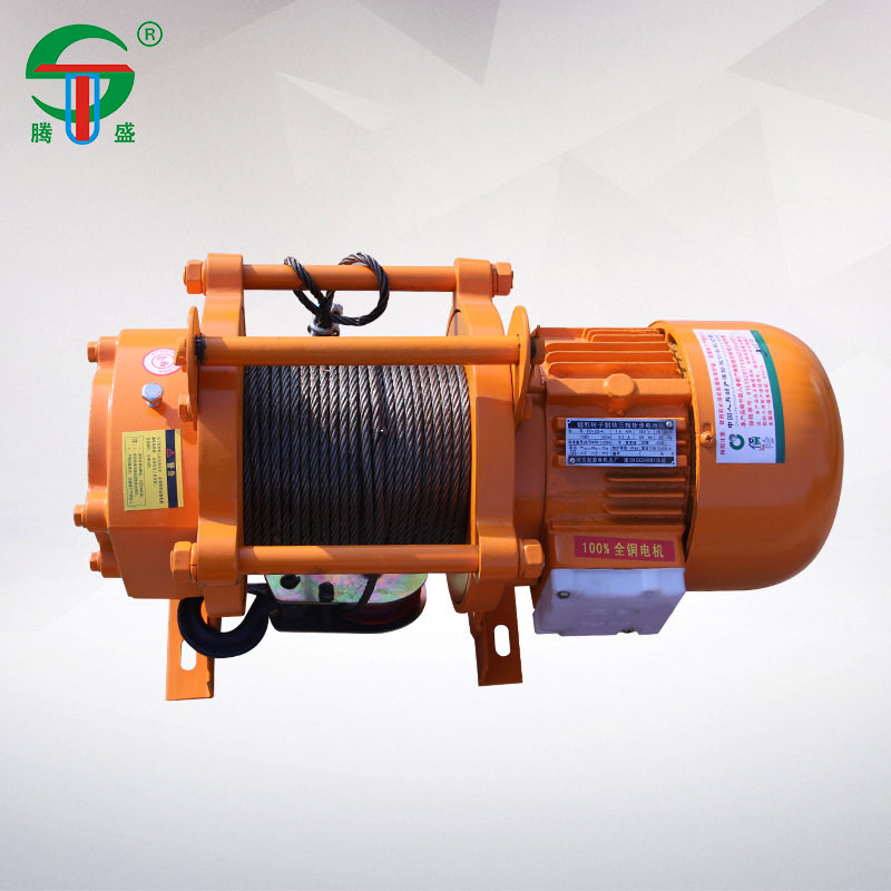 速发多功能提升机380vw电动葫芦卷扬机1吨家用装修小吊机