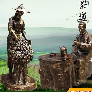 玻璃钢民俗人物雕塑定制铸铜古代校园公园红军景观园林雕塑摆件