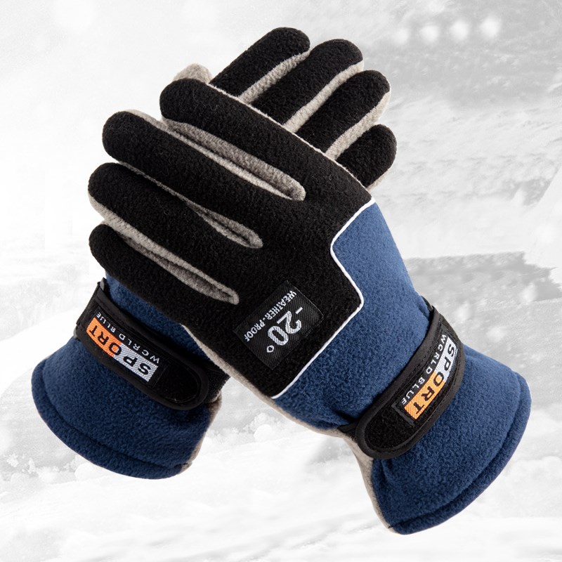 速发Glove man, winter waterproof thickening ski gloves男士