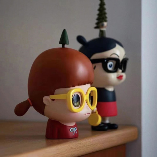 奈良美智小女孩存钱罐儿童储蓄罐潮流桌面装饰摆件潮玩艺术公仔