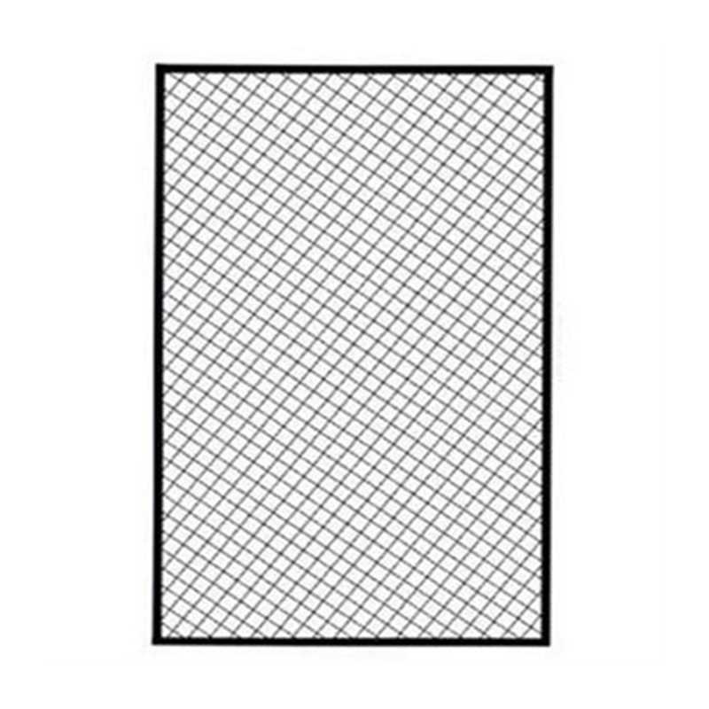 工业风菱形网格片加密铁丝网u片装饰墙小网格铁艺屏风隔断镂空悬