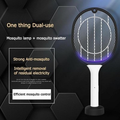 Swatter Zapper Trap Insect Racket Uv-Lamp Mosquito Electric