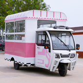 超凡电动三轮餐车小吃车多功能移动摆摊商用餐厅流动早餐炸串推车