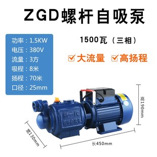 高扬程自吸泵自来水增压抽水机 直供 螺杆泵高楼层增压抽水泵