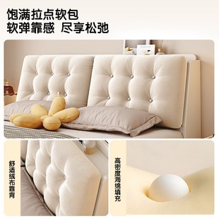 实木床气压高箱储物床简约现代小户型抽屉收纳床板式双人床箱体床