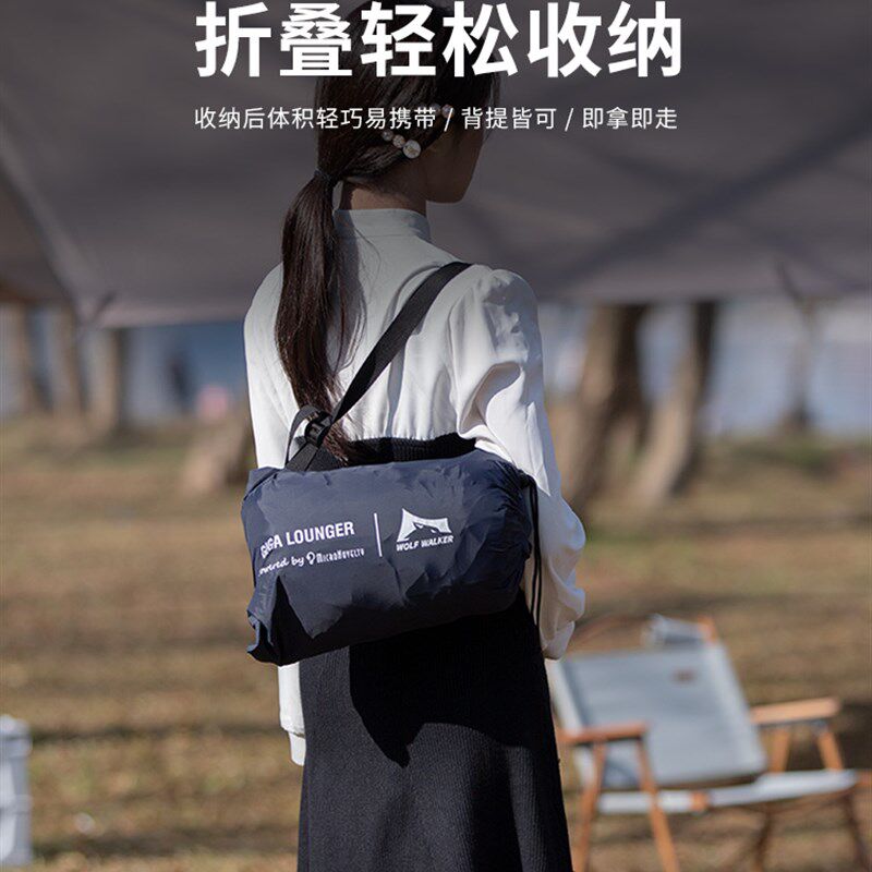 户外自动便携式懒人充气沙发午休沙滩露营休闲充气床垫可充电