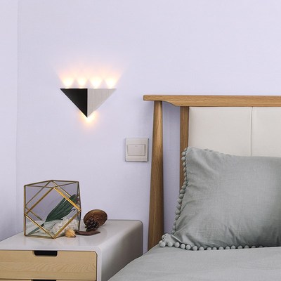 Modern Simplicity triangle wall lamp alunum indoor room side