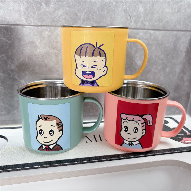 儿童刷牙杯子洗漱家用牙缸牙具杯牙刷杯304不锈钢漱口杯男孩女孩,家庭/个人清洁工具,洗漱杯,淘宝优惠券,粉丝福利购,淘宝优惠卷