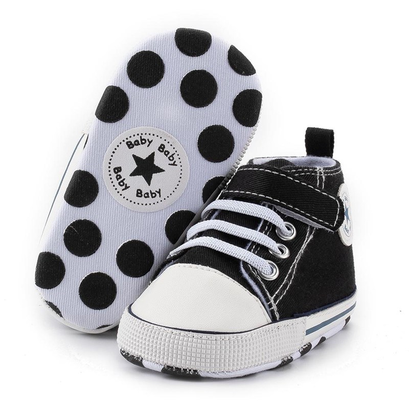 推荐Hot sale New baby canvas shoes Boys girls First walkers