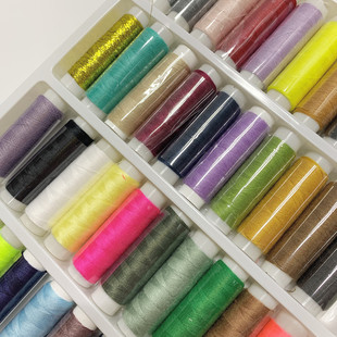 缝纫机线缝补diy手工缝衣线39色 50色手缝线家用针线包针线盒套装