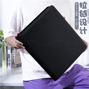 大容量9格卡夹收纳册皮质拉链35PT卡夹硬卡套宝可梦球星卡收藏册