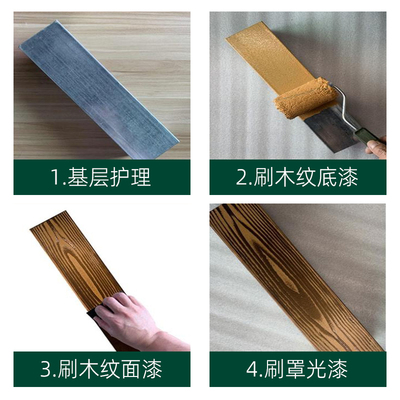 木纹漆氟碳家具翻新改色喷漆水性木门木纹原木色油漆廊道金属面漆