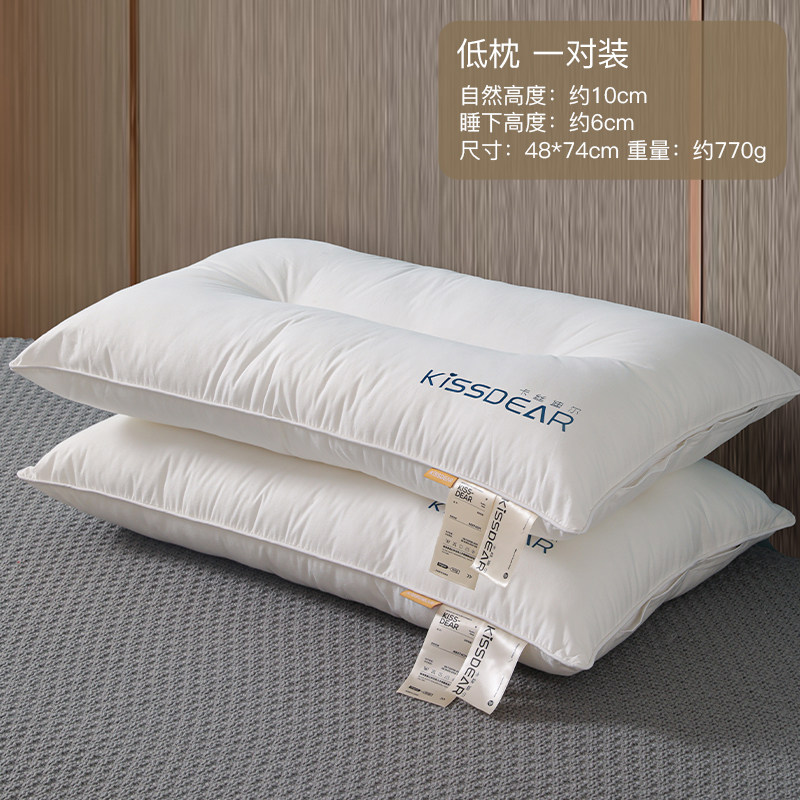 小众高货专用护颈椎助睡眠枕头枕芯学生宿舍家用一对装整头成人新