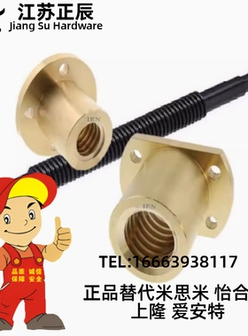 MTSFR MTSFL MTSNR MTSNL8 10 12 14 16 18T形梯形丝杆丝杠铜螺帽