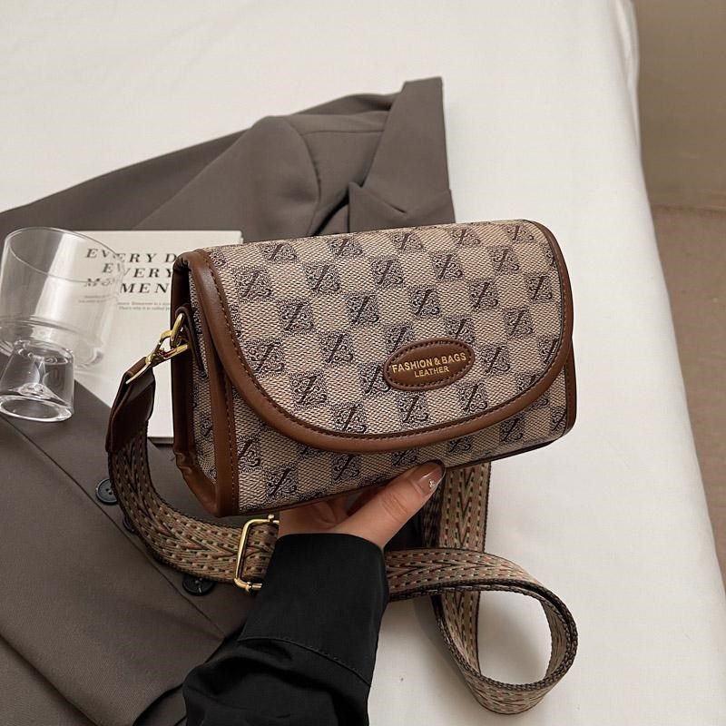 高级感小众包包女包2024新款秋冬百搭女士单肩斜挎包老花时尚小包,箱包皮具/热销女包/男包,小方包,淘宝优惠券,粉丝福利购,淘宝优惠卷