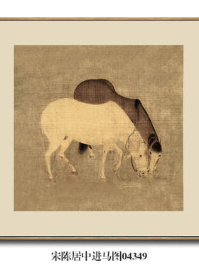 画境宋画小品婴戏图挂画仿古名画字画团扇中式茶楼卧Y室床头玄关
