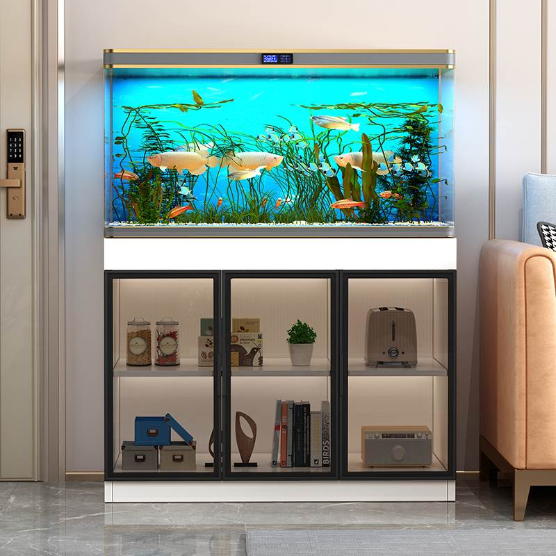 新款超白鱼缸柜底柜水族箱底架超强承重底座地柜支持定做隔断柜子