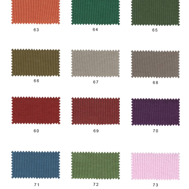 优可丝2*2坑条肌理针织罗纹面料240G人棉秋冬弹力打底布料 罗纹布