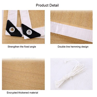 Sunshade Canopy Anti-V Sun Shade Sail Windproof Sunshade Net