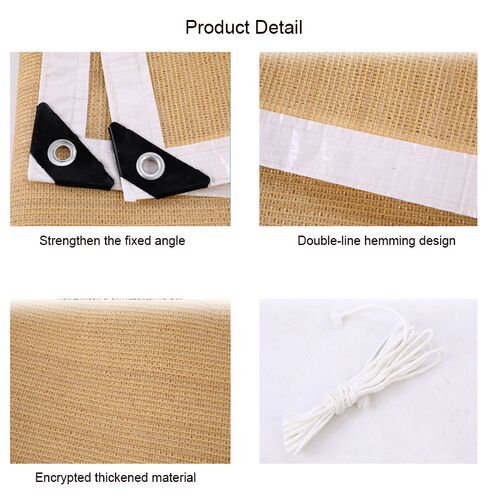 Sunshade Canopy Anti-V Sun Shade Sail Windproof Sunshade Net