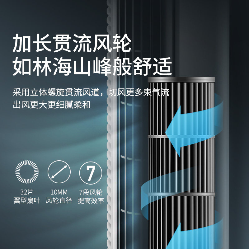无声风扇超静音2023新款风扇落地电风扇制冷风扇无叶防夹手家用。