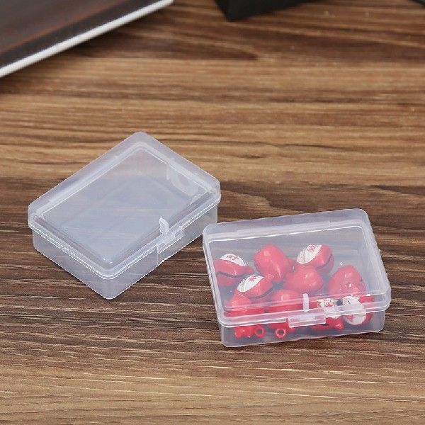 10pcs dMinilBoxes Clear Plastic Jewe ry Storage Case