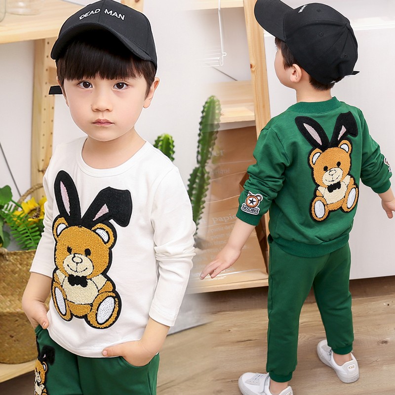 男童装2021春装新款套装3-4-5-7岁中小童儿童宝宝韩版长袖三件套