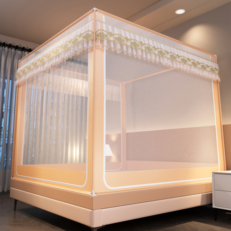 儿童婴儿防摔蚊帐高级家用卧室免安装蒙古包加厚2023新款围栏,床上用品,蚊帐,淘宝优惠券,粉丝福利购,淘宝优惠卷