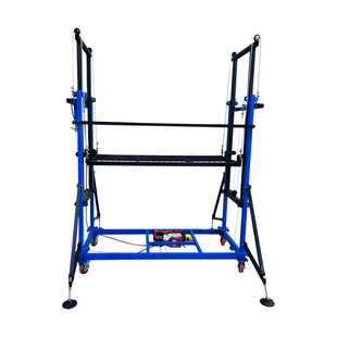 多功能遥控电动升降平台可摺叠鹰架装修家P用工地施工移动方便