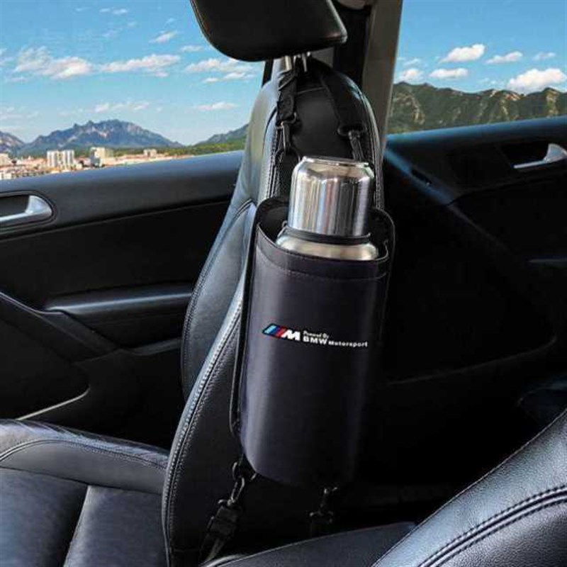 。新睿富车载座椅侧挂水杯袋车用大号水壶固定架汽车车内杯架保温