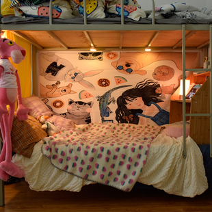 【宿舍】网红背景布宿舍墙布挂布魔术贴免打孔寝室改造装饰布