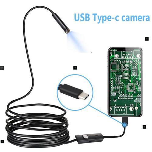 热销USB Snake Inspection Camera HD Type C Cameras Flexible C