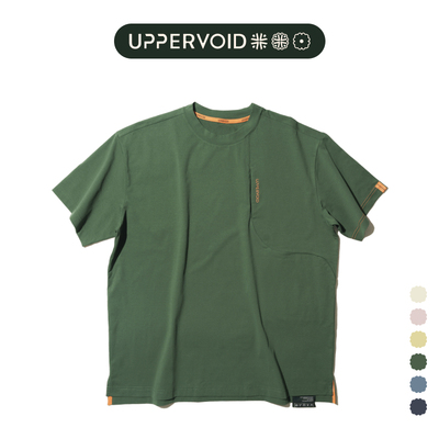 UPPERVOID二普纬度收纳T恤纯色短袖夏季新款男女宽松夏季运动户外