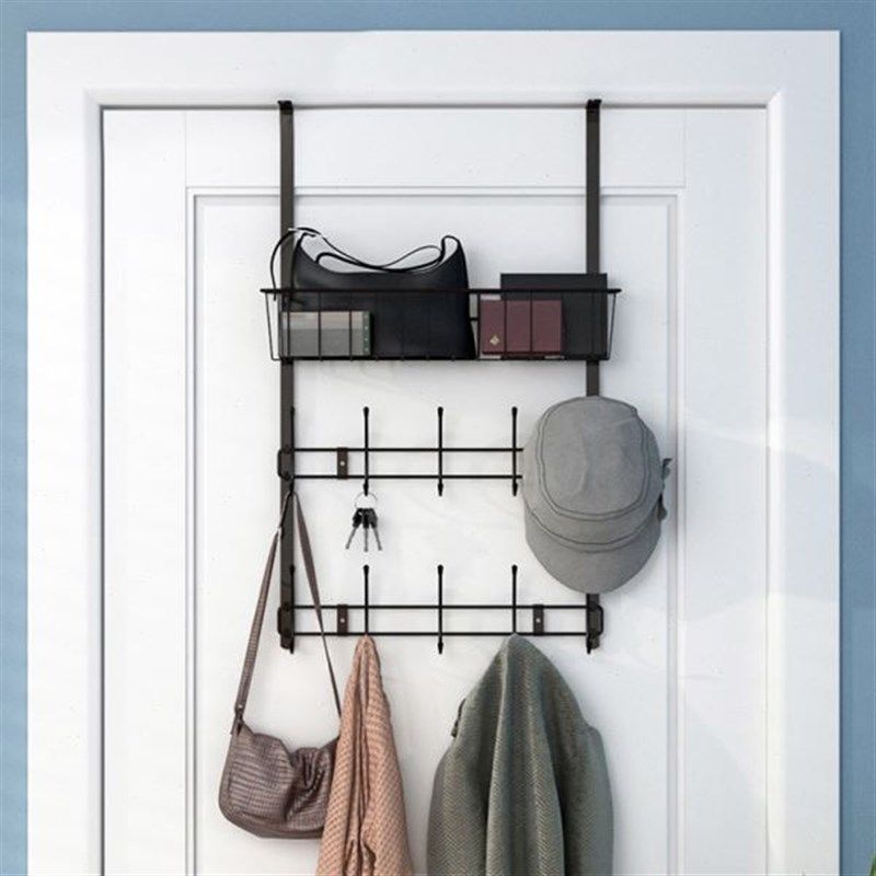 门后挂钩加长免打孔门挂钩门后挂架门后收纳置物架挂篮门后挂衣架,收纳整理,挂钩/粘钩,淘宝优惠券,粉丝福利购,淘宝优惠卷
