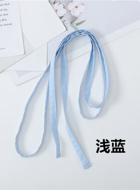 百搭黑色白色细长棉布腰s带搭裙子收腰带子装饰系带简约打结飘带
