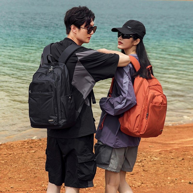 时尚双肩包女2024新款牛津布旅行包简约轻便背包男大容量电脑书包,箱包皮具/热销女包/男包,双肩背包,淘宝优惠券,粉丝福利购,淘宝优惠卷