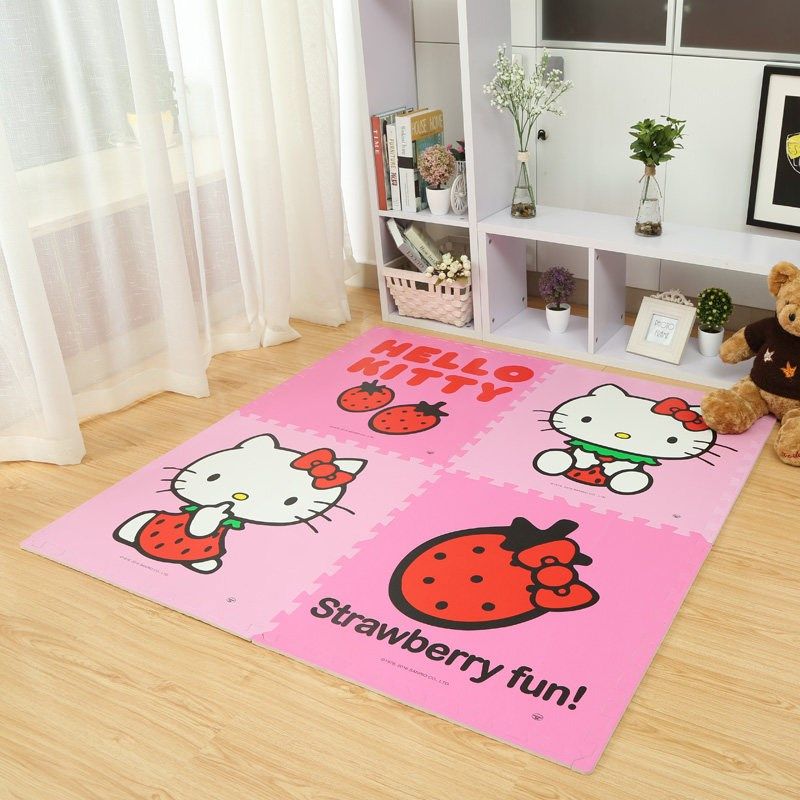 卡通地板垫子加厚宝宝爬爬垫拼接泡沫地垫儿童拼图卧室家用爬行垫,居家布艺,家用脚垫,淘宝优惠券,粉丝福利购,淘宝优惠卷