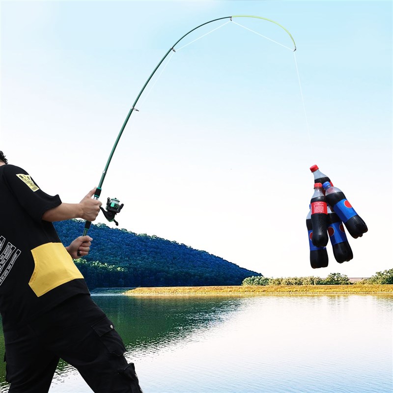 1.8M Fishing Rod Reel Set Joran Pancing EVA Handle Glass Fib