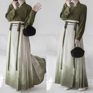 150矮小个子马面裙日常改良汉服女款夏季新中R式国风套装裙通勤春