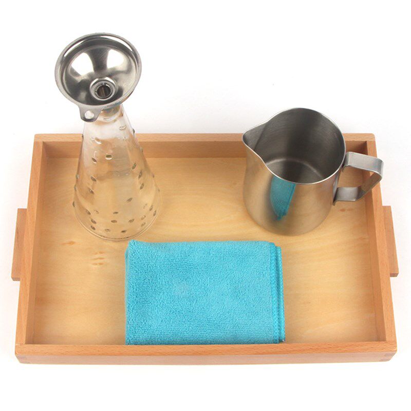 蒙氏教具 漏斗倒水工作 蒙台梭利蒙特梭利教具日常生活z区基础练