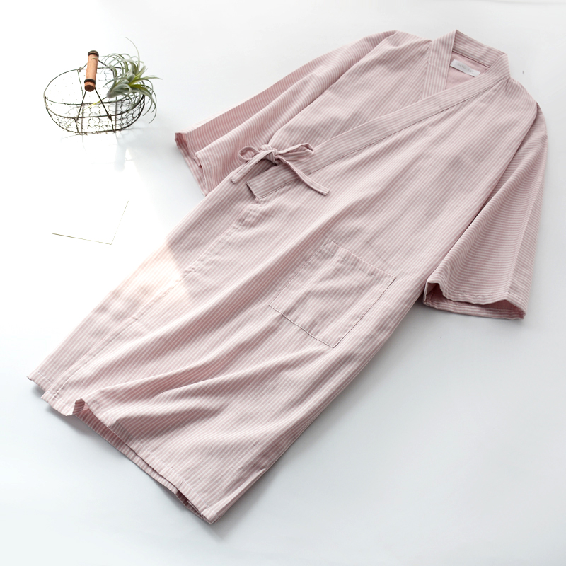 日式和服睡衣女士春夏季纱布薄款睡袍浴N衣汗蒸服日系家居服