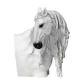 摆设酒柜软黑白龙头进门玄关马装 饰品电视柜客厅简约现代摆件