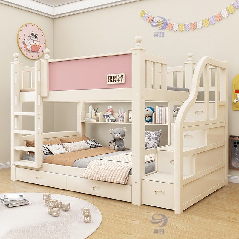 加粗实木上下床成人两层床双层床高低床子母床上下铺床儿童母子床,住宅家具,高低/子母床,淘宝优惠券,粉丝福利购,淘宝优惠卷