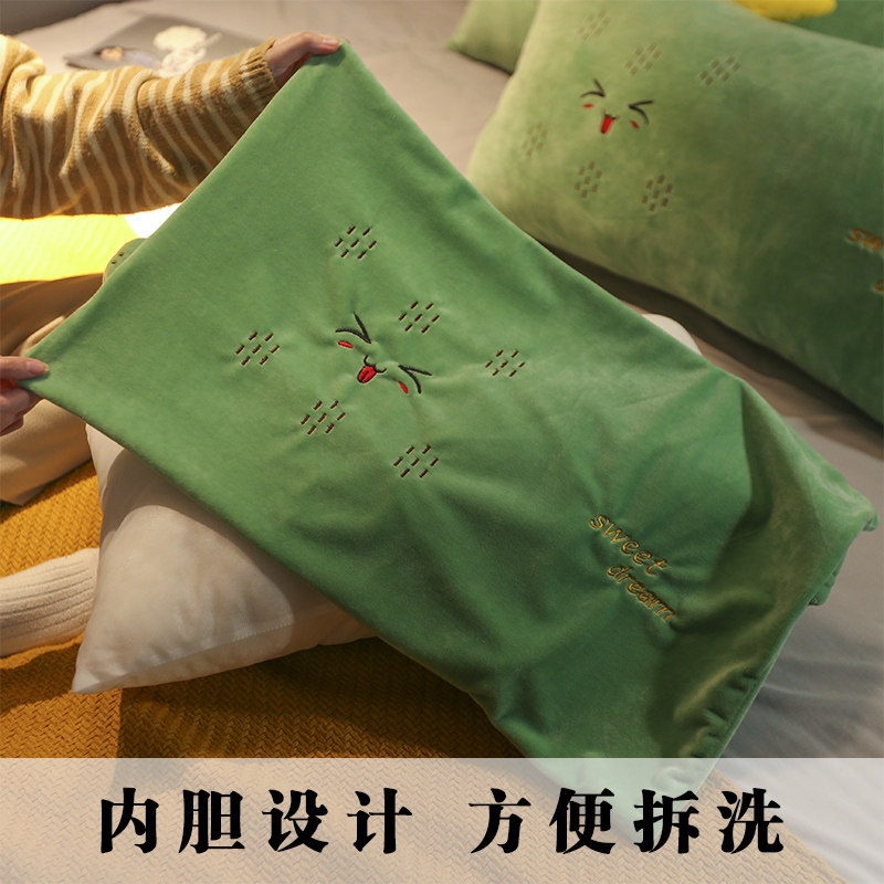 现货卡通长方形h抱枕长条枕男生款床上睡觉枕头靠枕床头靠垫双人