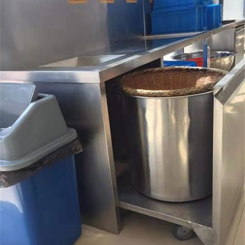 定做不锈钢收残台污碟台收餐台沥水收污碗碟台残渣台泔水台收残车
