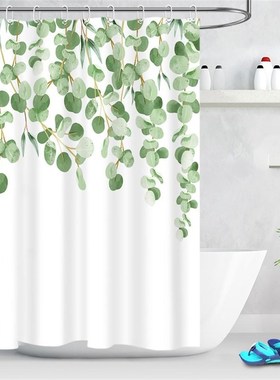 Shower Curtain Bathroom Waterproof Bathtub-Decor Polyester-F