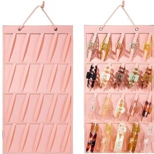 毛毡发饰新款挂袋收纳袋公主头收纳壁挂式儿童发饰收纳挂墙发新款